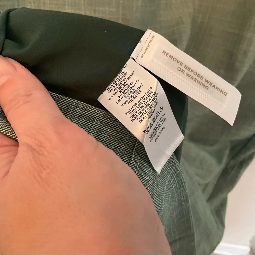 NWT Ann Taylor Green Dress Size 14 - Picture 2 of 4